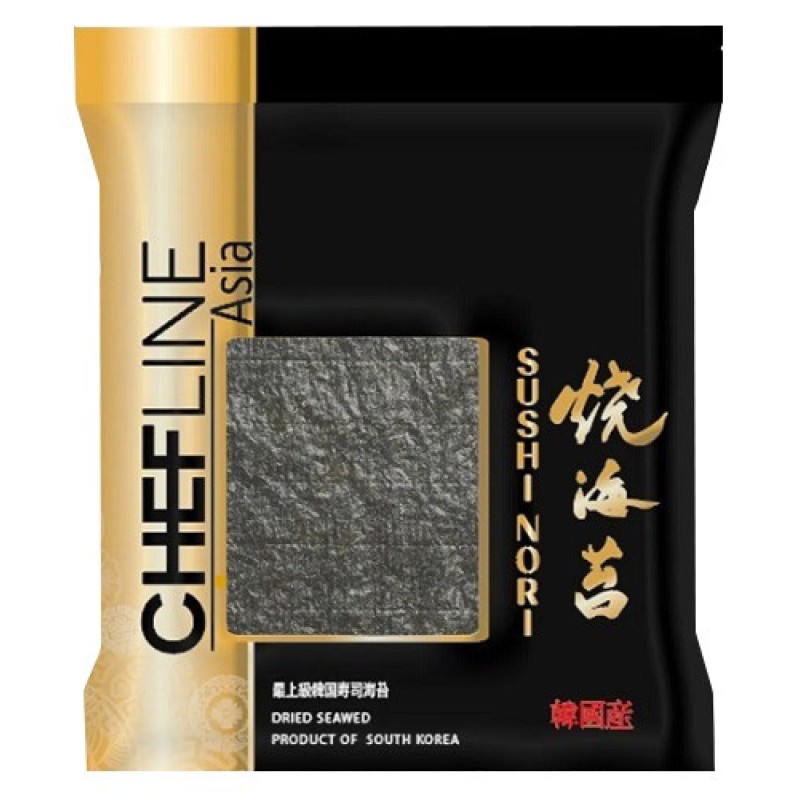 Chefline Sushi Nori Kurutulmuş Yosun (Gold) (50 Yaprak) 125 gr