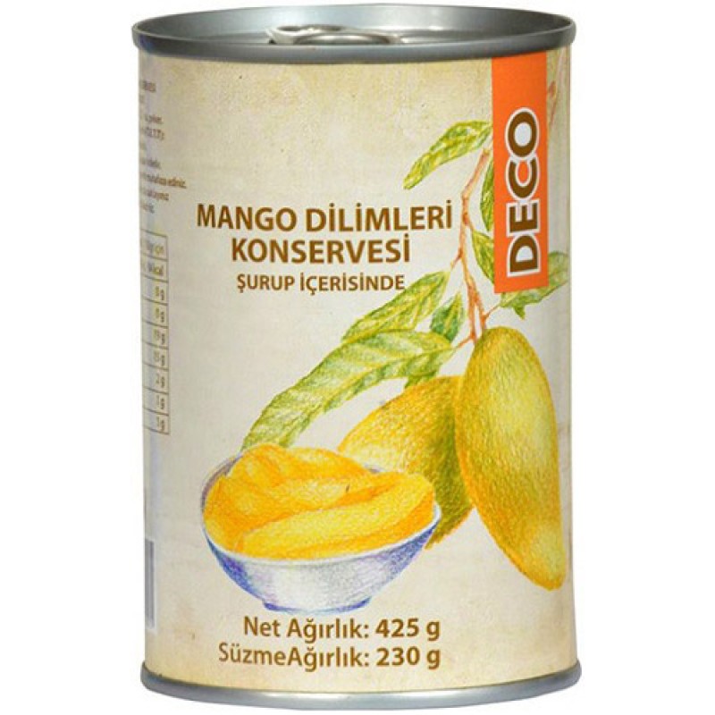 De Co Mango Meyvesi 425 gr De Co Mango Meyvesi 425 gr