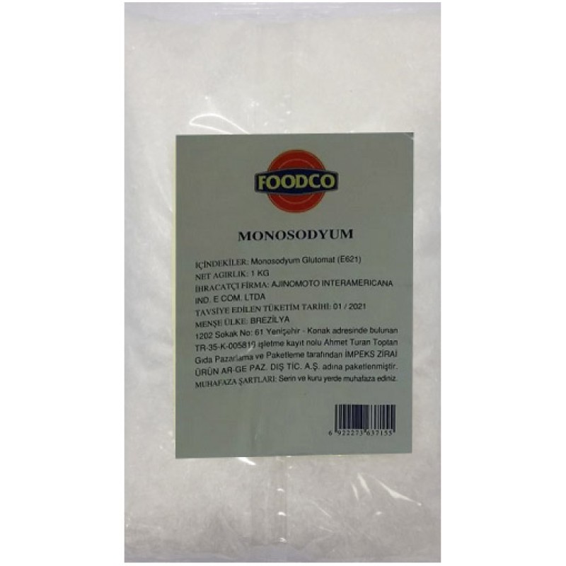 Foodco Çin Tuzu ( MSG ) 1 kg Foodco Çin Tuzu ( MSG ) 1 kg