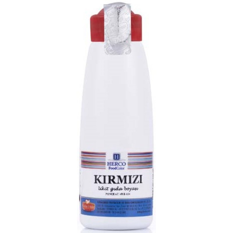 Herco Likit Gıda Boyası Kırmızı 125 gr Herco Likit Gıda Boyası Kırmızı 125 gr