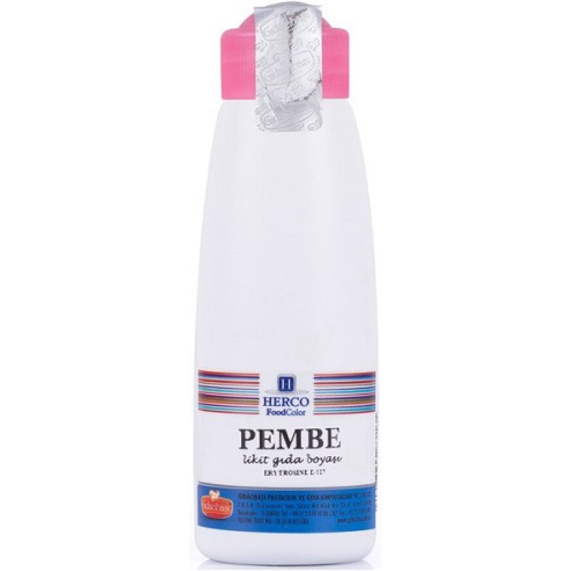 Herco Likit Gıda Boyası Pembe 125 gr Herco Likit Gıda Boyası Pembe 125 gr