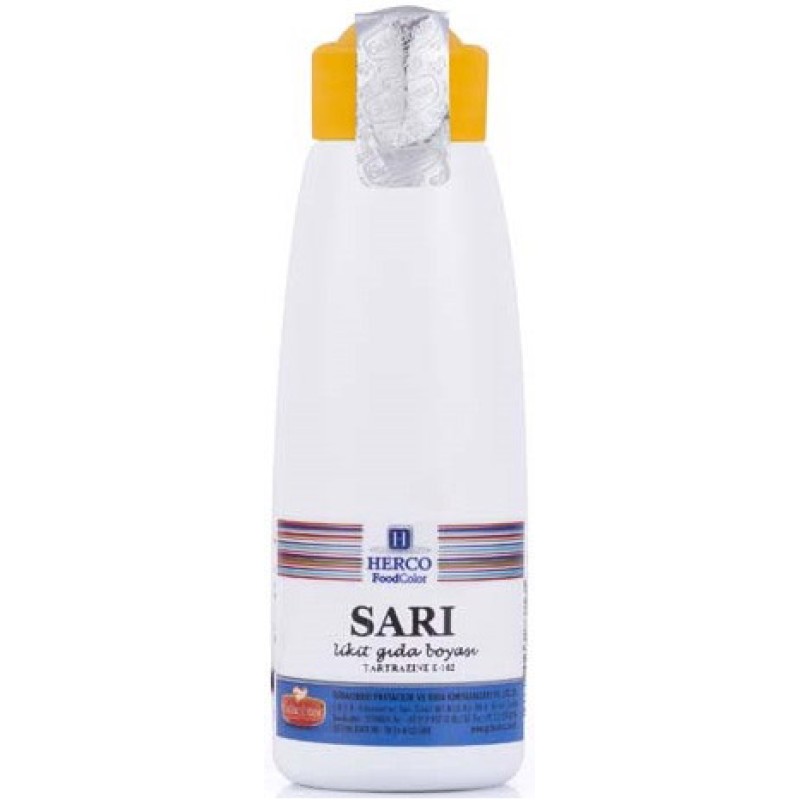 Herco Likit Gıda Boyası Sarı 125 gr Herco Likit Gıda Boyası Sarı 125 gr