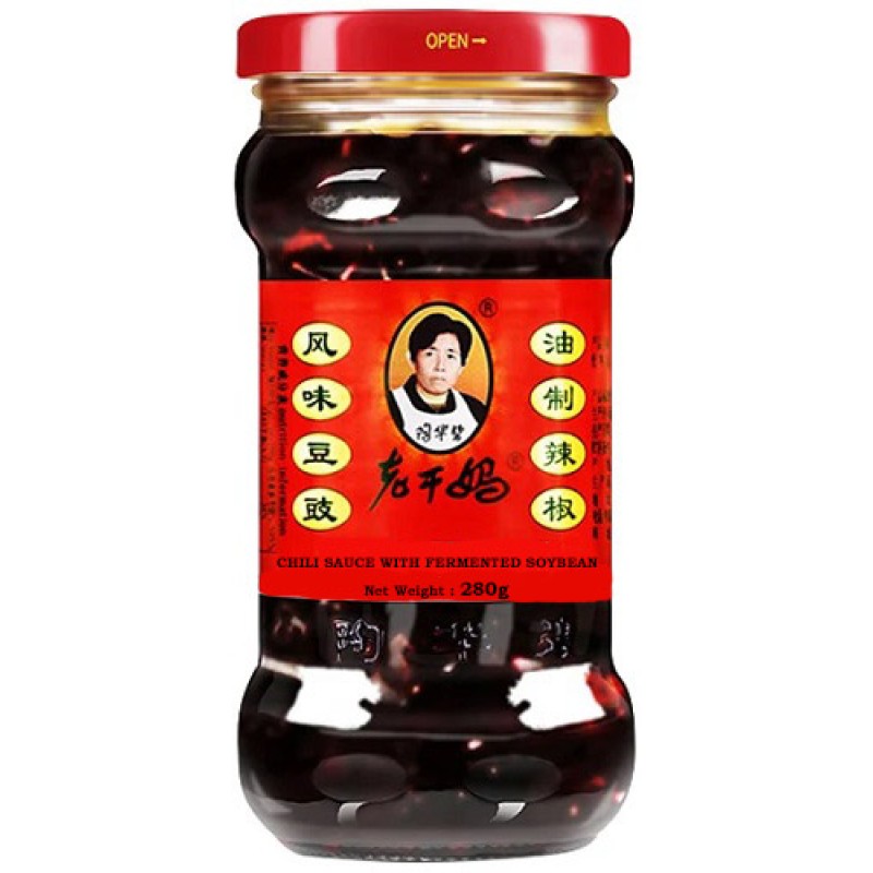 Laoganma Fermente Soya Fasulyeli Biber Sosu 280 gr