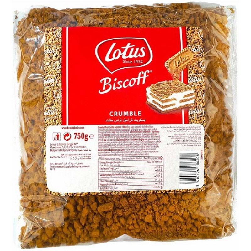Lotus Biscoff Crumble Ufalanmış Bisküvi 750 gr Lotus Biscoff Crumble Ufalanmış Bisküvi 750 gr