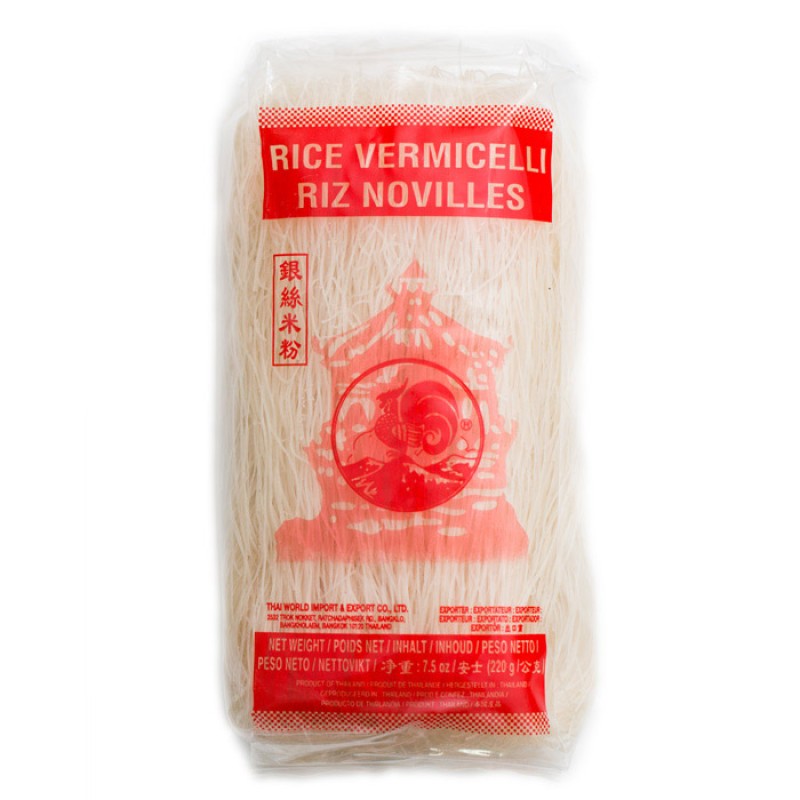 Thai World Pirinç Eriştesi (Rice Vermicelli) 220 gr Thai World Pirinç Eriştesi (Rice Vermicelli) 220 gr